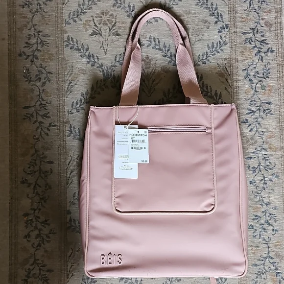 BEIS Atlas Pink North To South Tote - Picture 7 of 7